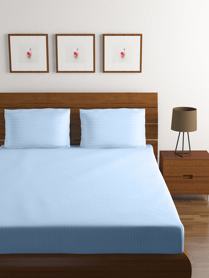 Cotton Bedsheet - Double Bed - Indigo Blue