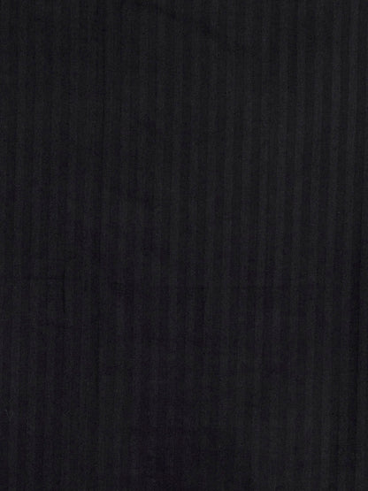 Cotton Bedsheet - Double Bed -Solid Black