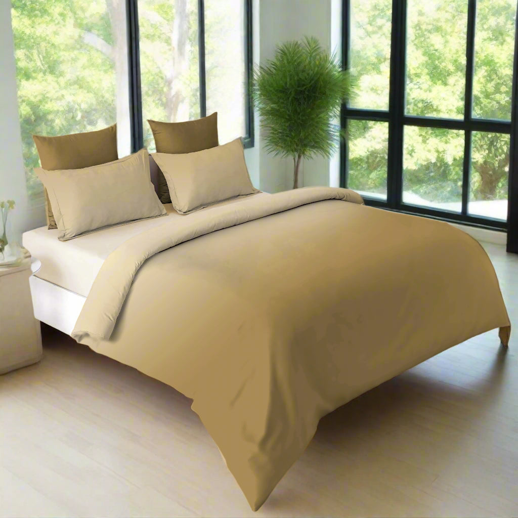 Ombre Cotton Bedsheet - Hazel Mist