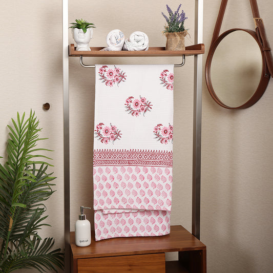 Bath Towel- Pink Daisy