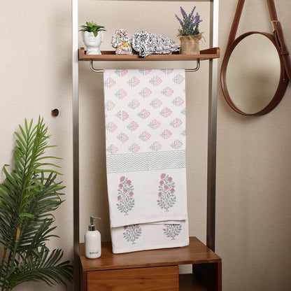 Bath Towel- Pink Bloom