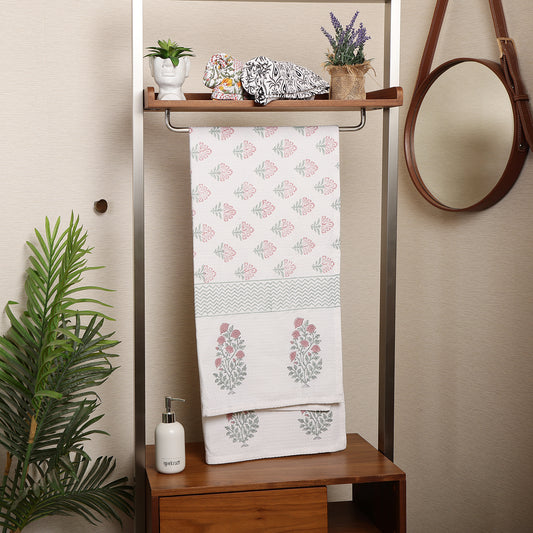 Bath Towel- Pink Bloom