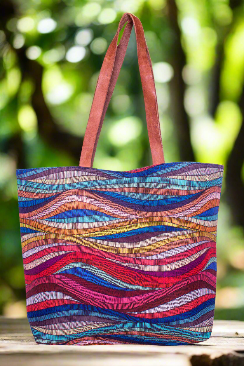 Shopper Bag-Colored Wave