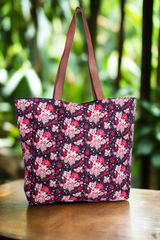 Shopper bag-Red Roses Bunch