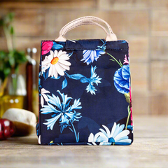 Tiffin- Lunch Bag-Blue Floral 15