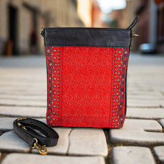 Sling Bag- Red Mughal Print