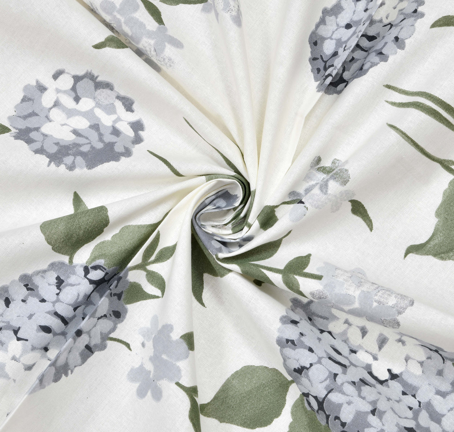 Pure Cotton Printed Bedsheet- Double Bed -Blue Bloom