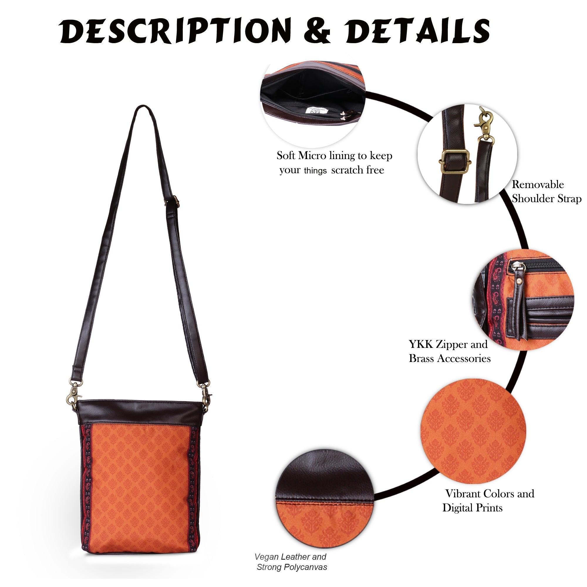 Sling Bag- Ethnic Floral Buti