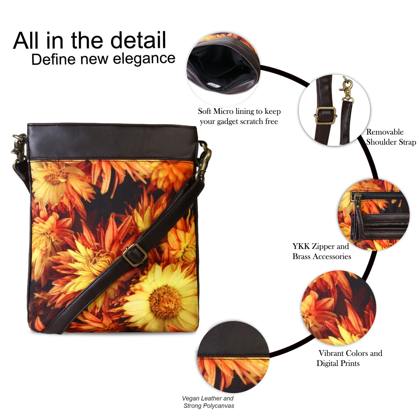 Sling Bag- Sunflower