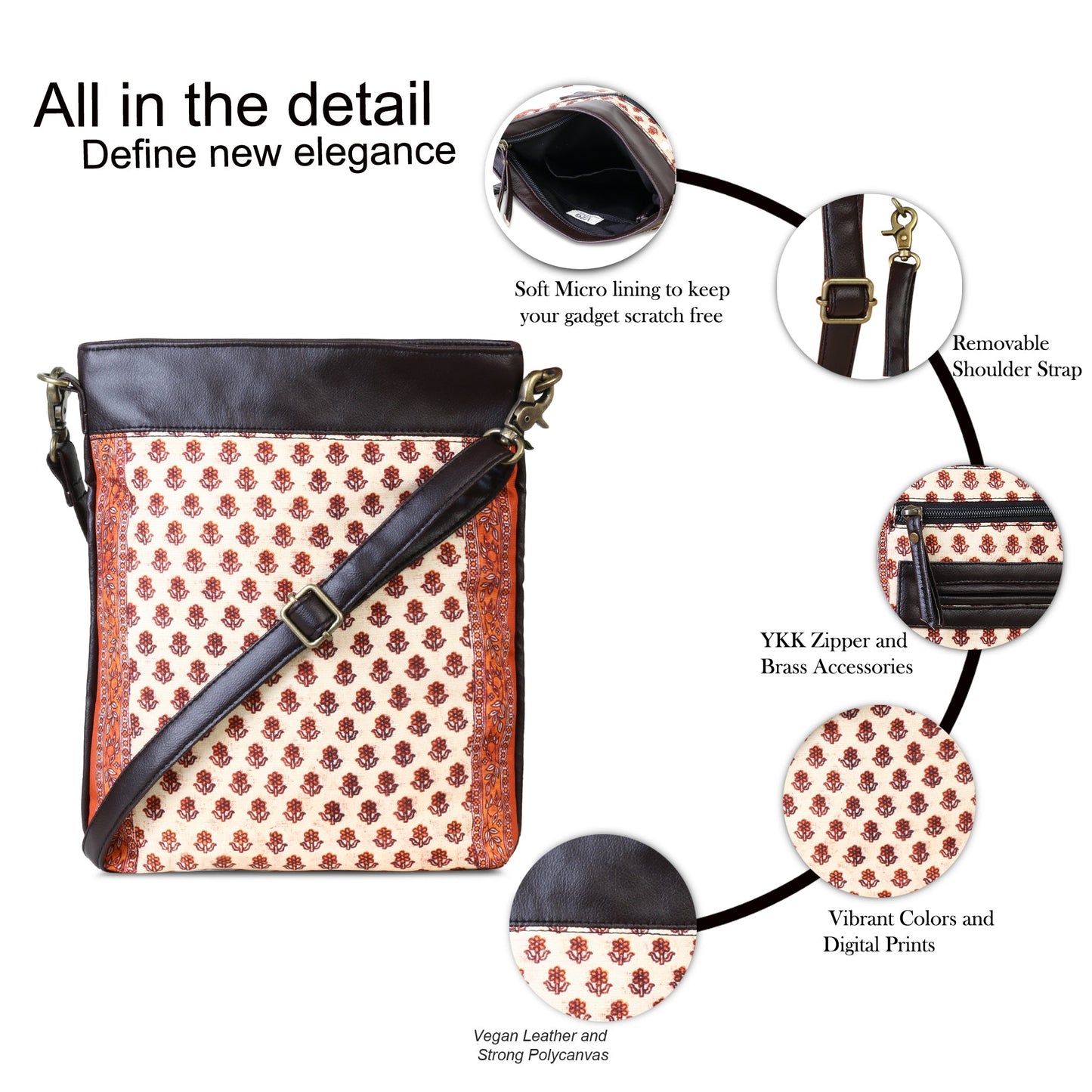 Sling Bag- Mughal Buta
