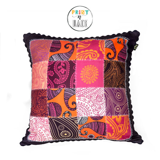 Print n Lace 002(purple n multi)