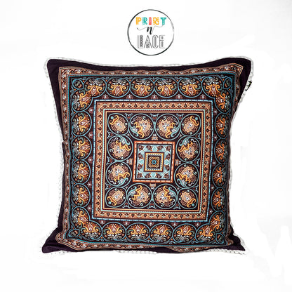 Print n Lace 008(brown n multi)