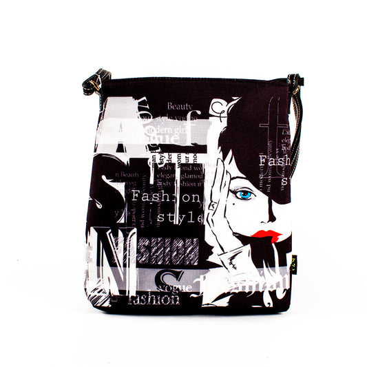 Sling Bag - Black & White Diva