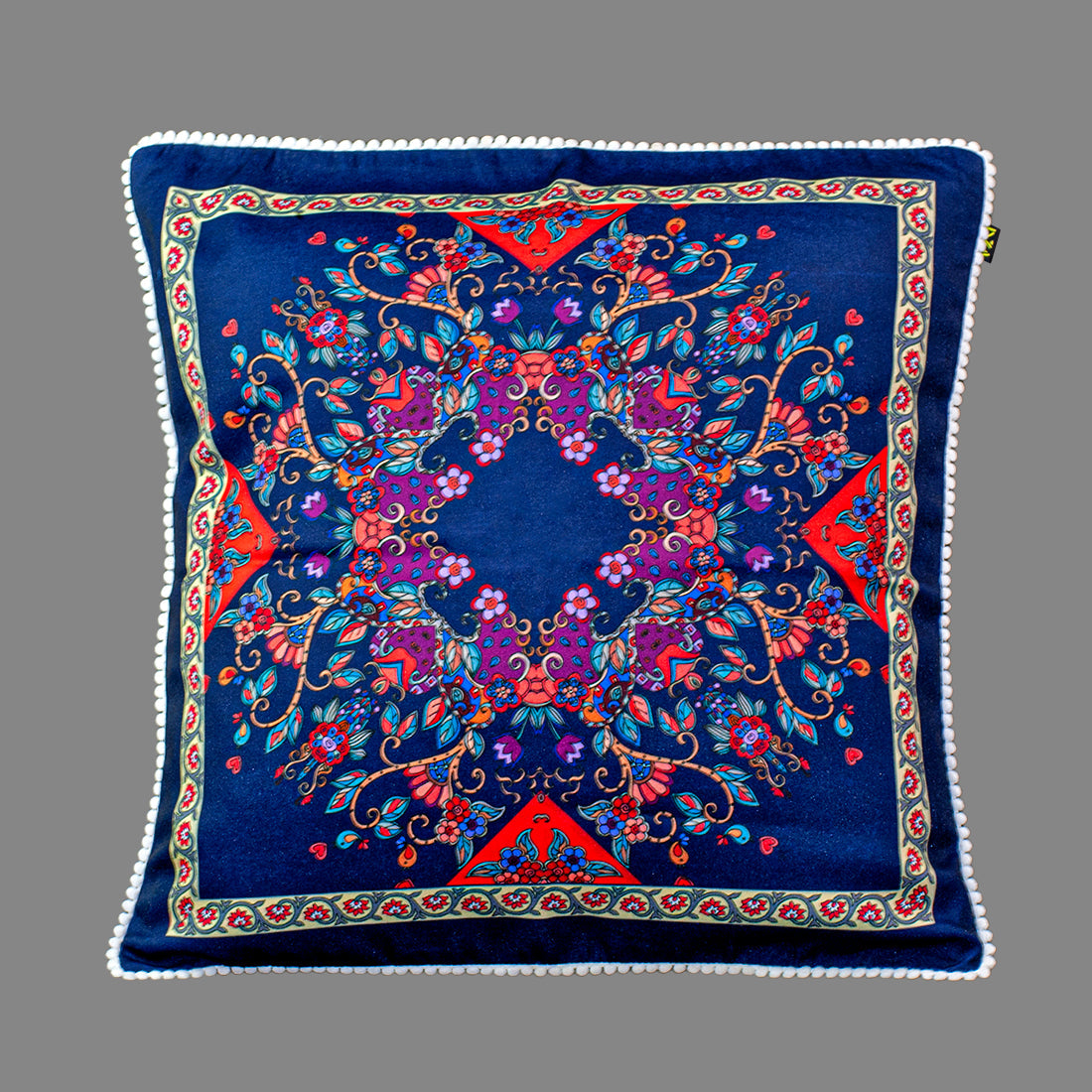 Print n Lace 078 (Blue n Multi)