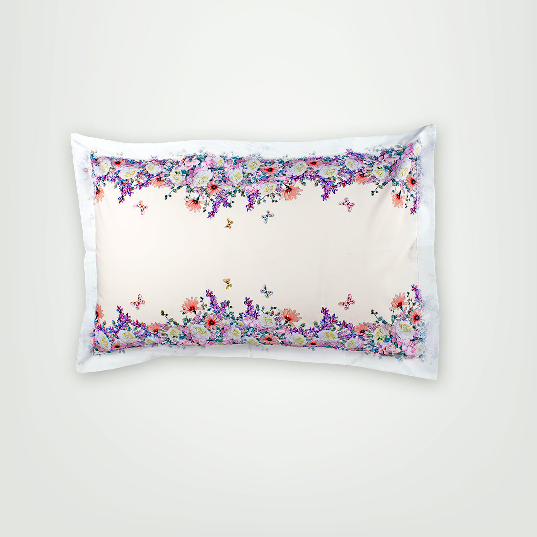 Pillow Cover-Printed- Butterfly Gardenia- Pair