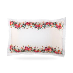 Pillow Covers-Printed-Flower Scallop-Pair