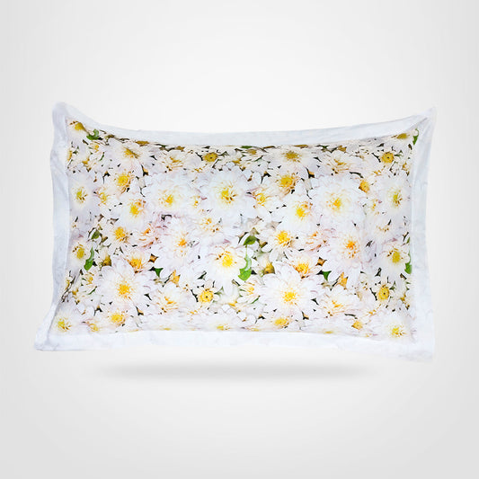 Pillow Covers-Printed- Yellow Daisies- Pair