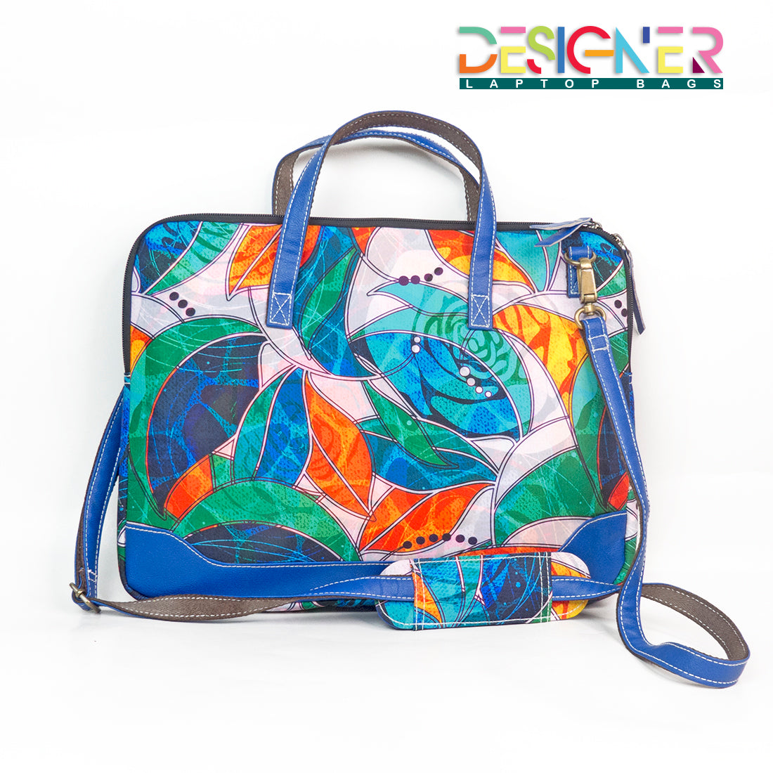 Laptop Bag -Roses n Leaves