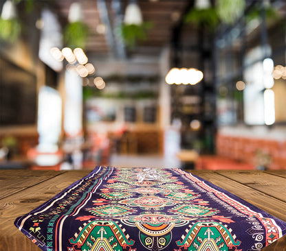 Runner-Blue Rangoli Pattern