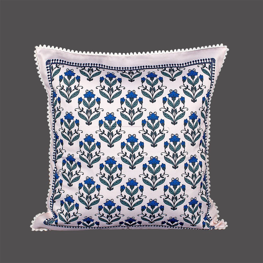 Print n Lace 068 (Cream n Blue)