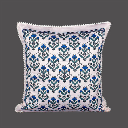 Print n Lace 068 (Cream n Blue)