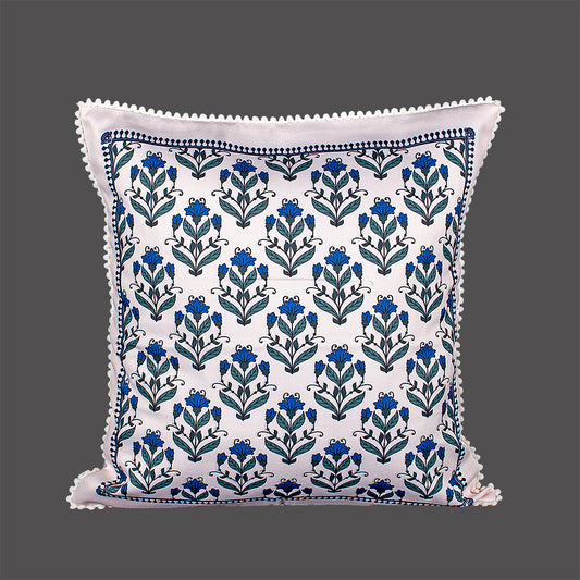 Print n Lace 068 (Cream n Blue)
