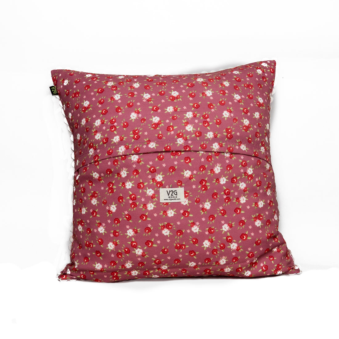Print n Lace 016(carrot pink n maroon)