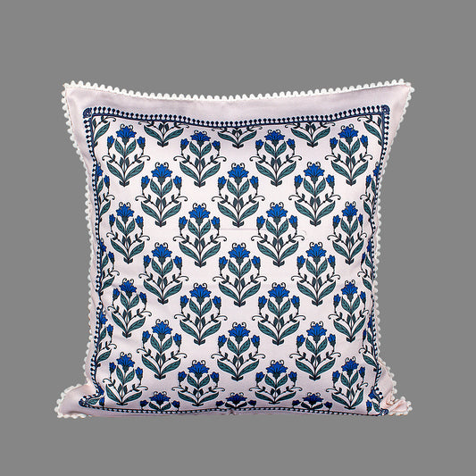 Print n Lace 087 (Cream n Blue)