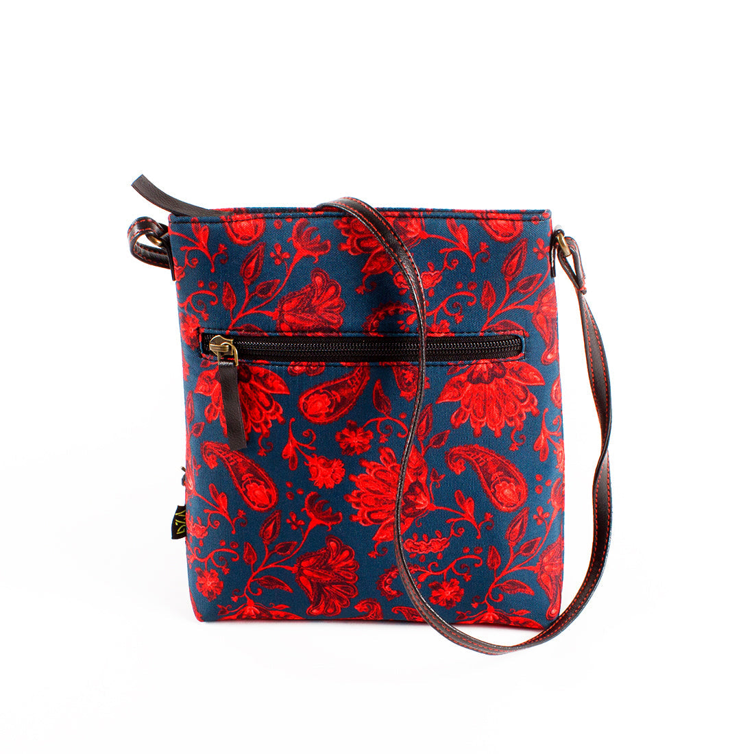 Sling Bag - Red Floral Paisely