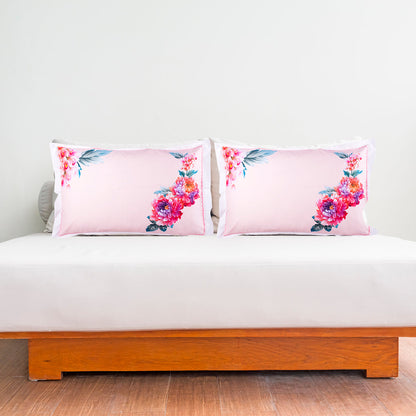 Pillow Covers-Printed-Corner Bunches-Pair