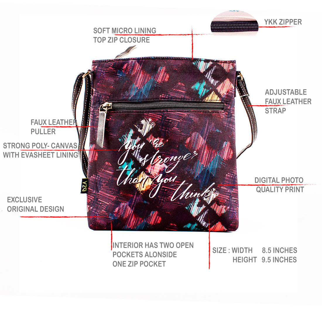 Sling Bag - You're stronger then you think