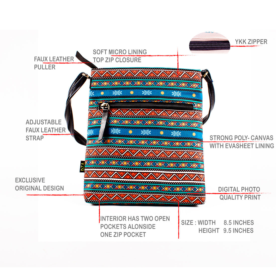 Sling Bag - Aztec Print 2