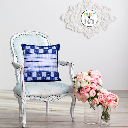 Print n Lace 011(indigo blue)