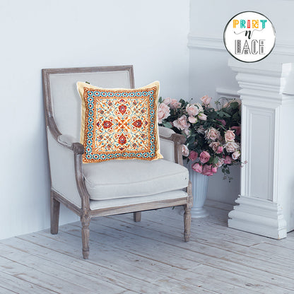 Print n Lace 021(beige n multi)