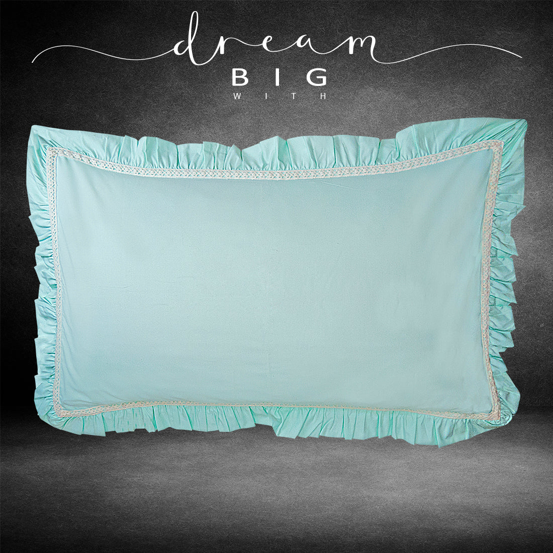 Pillow Covers-Plain Color-Light Sea Green- Pair