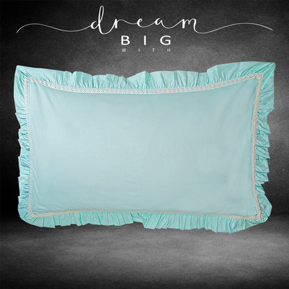 Pillow Covers-Plain Color-Light Sea Green- Pair