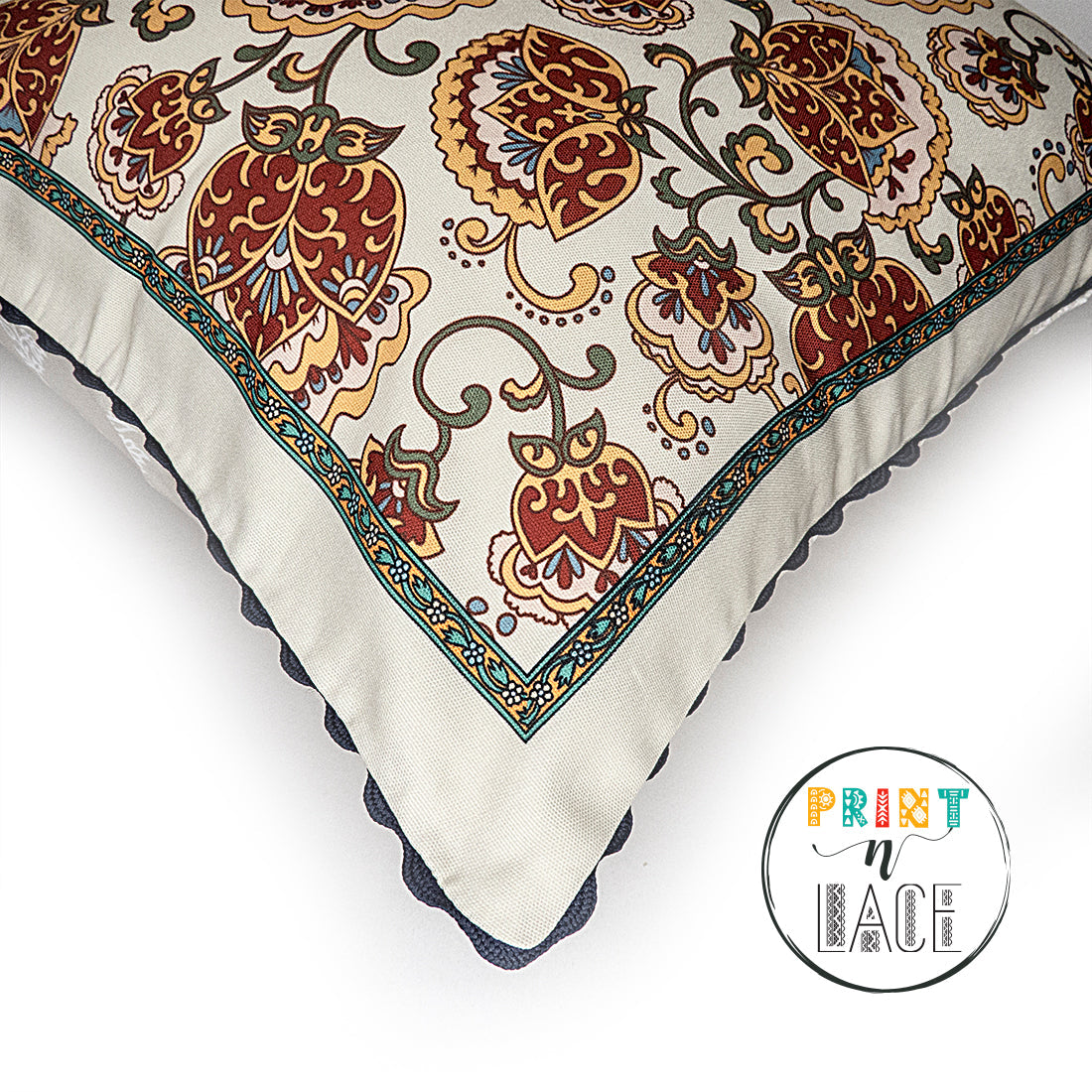Print n Lace 032(beige n multi)