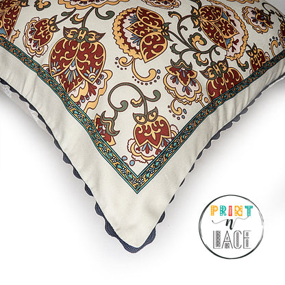 Print n Lace 032(beige n multi)