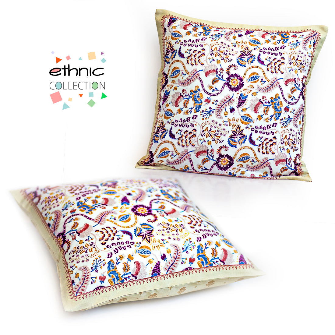 Cushion Cover-Ethnic Collection-08-Set of 2