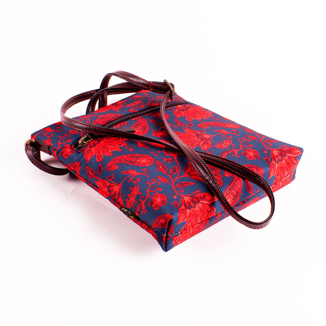 Sling Bag - Red Floral Paisely