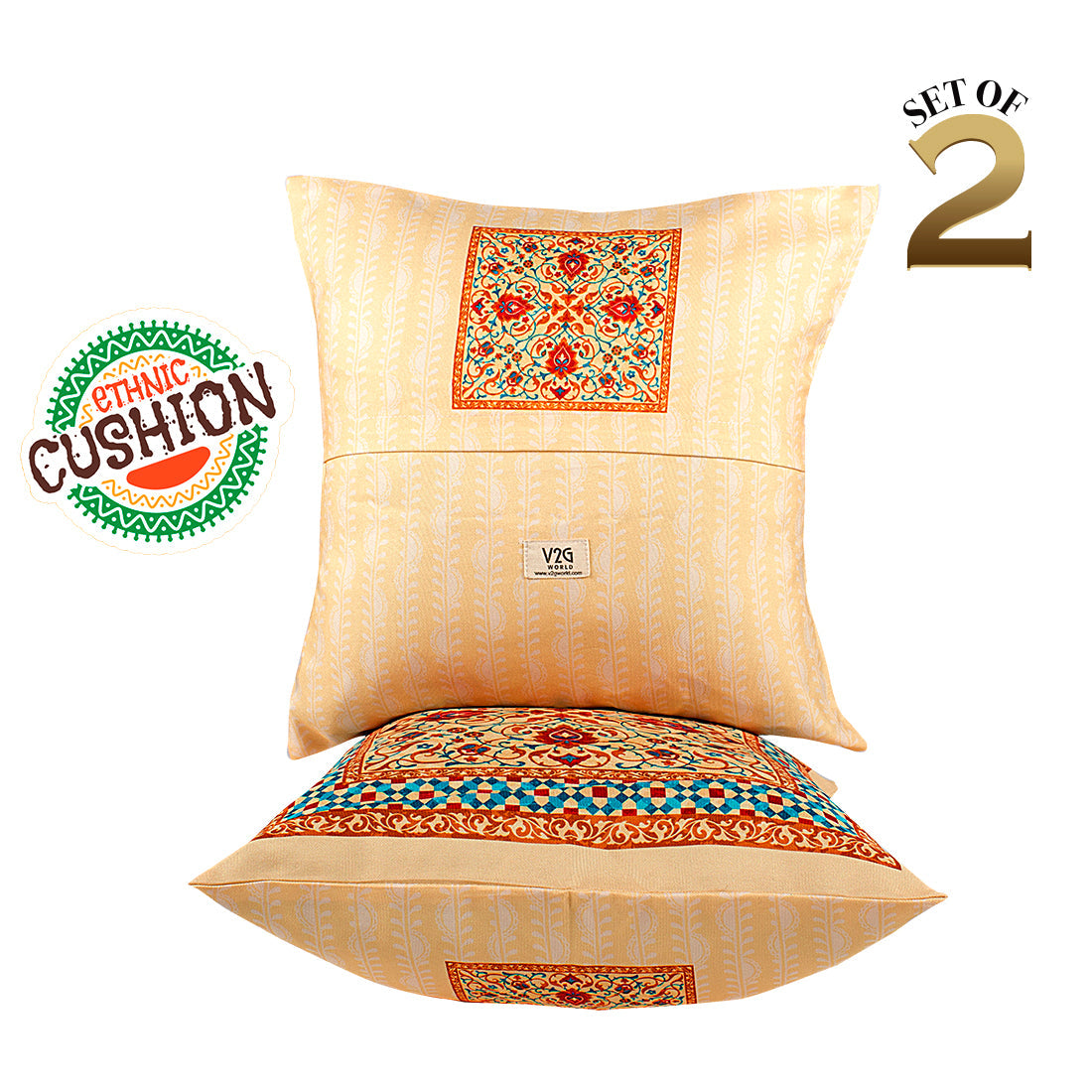 Cushion Cover-Ethnic Collection-96-Set of 2
