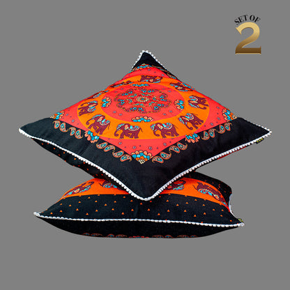 Print n Lace 080 (Black n Multi)