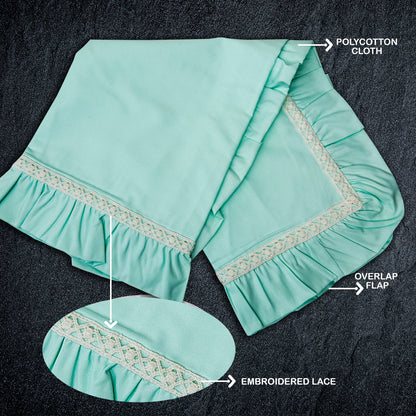 Pillow Covers-Plain Color-Light Sea Green- Pair