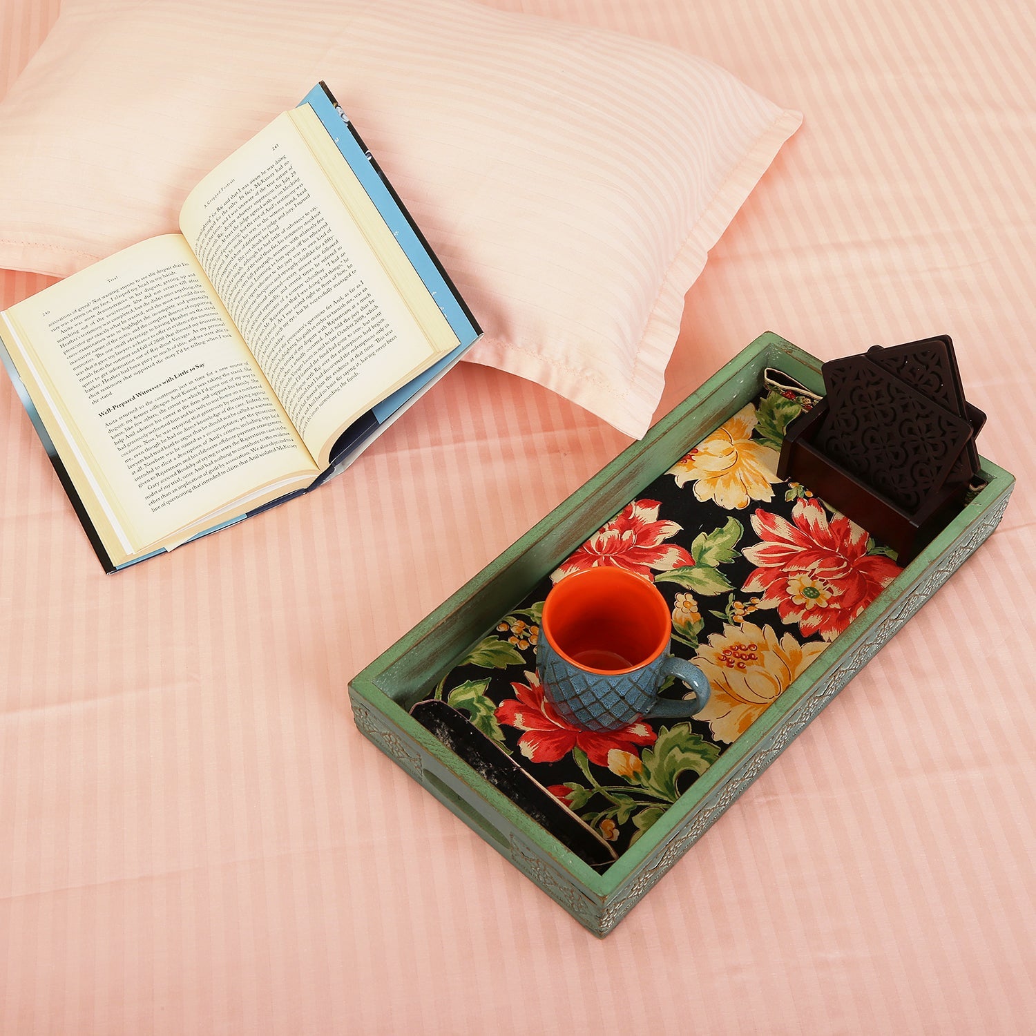 Cotton Bedsheet - Double Bed - Peach