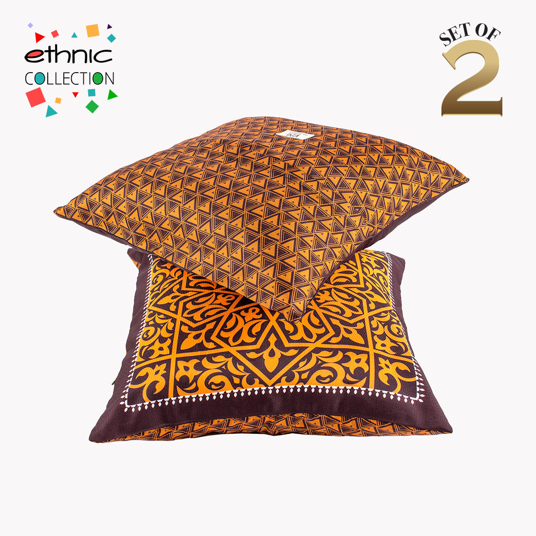 Cushion Cover-Ethnic Collection-85-Set of 2