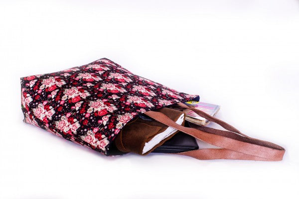 Shopper bag-Red Roses Bunch