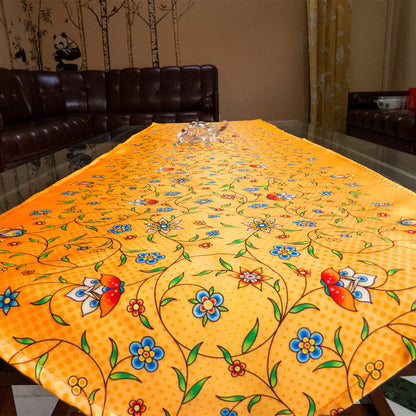 Yellow Intricate Mughal Print