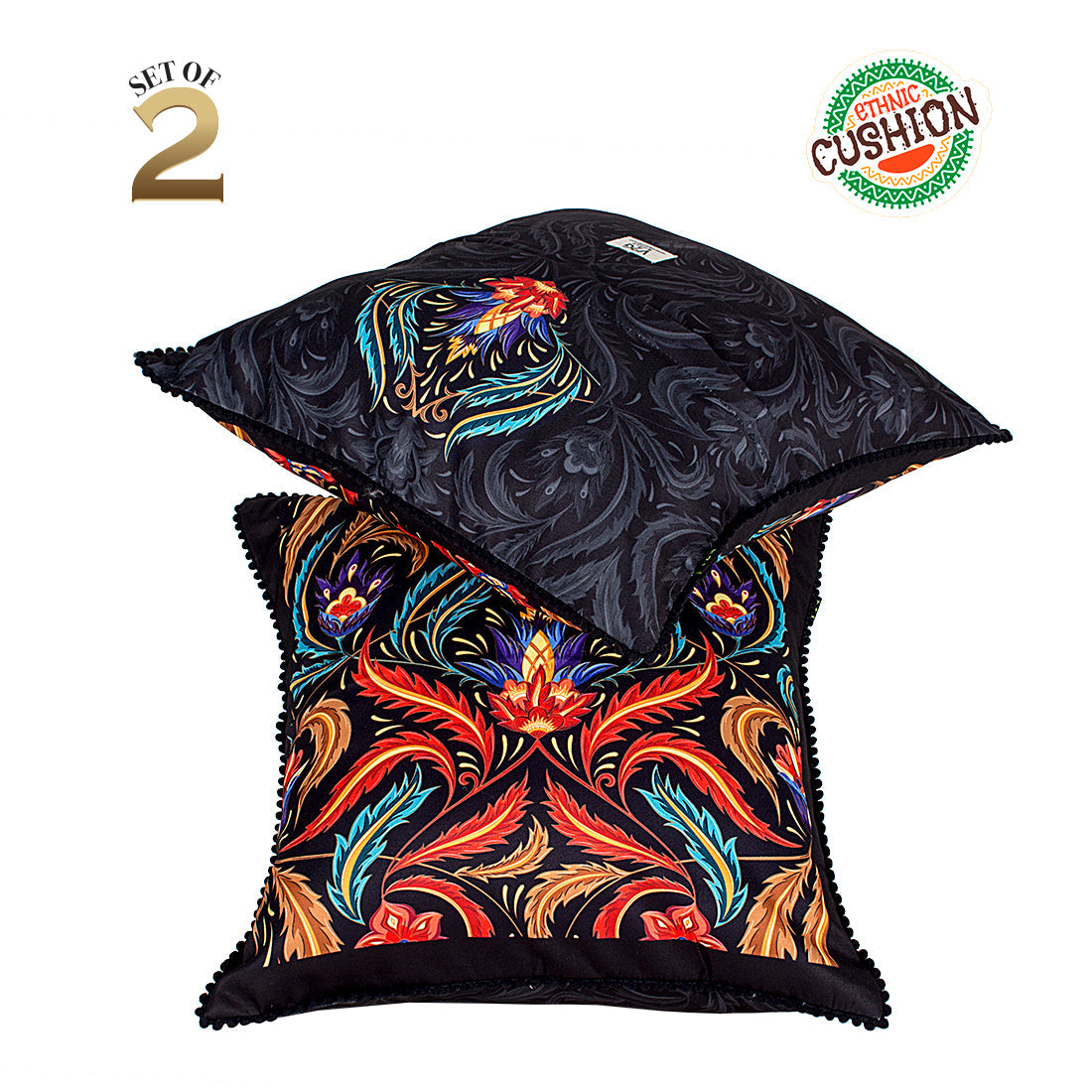 Print n Lace 054(black n multi)