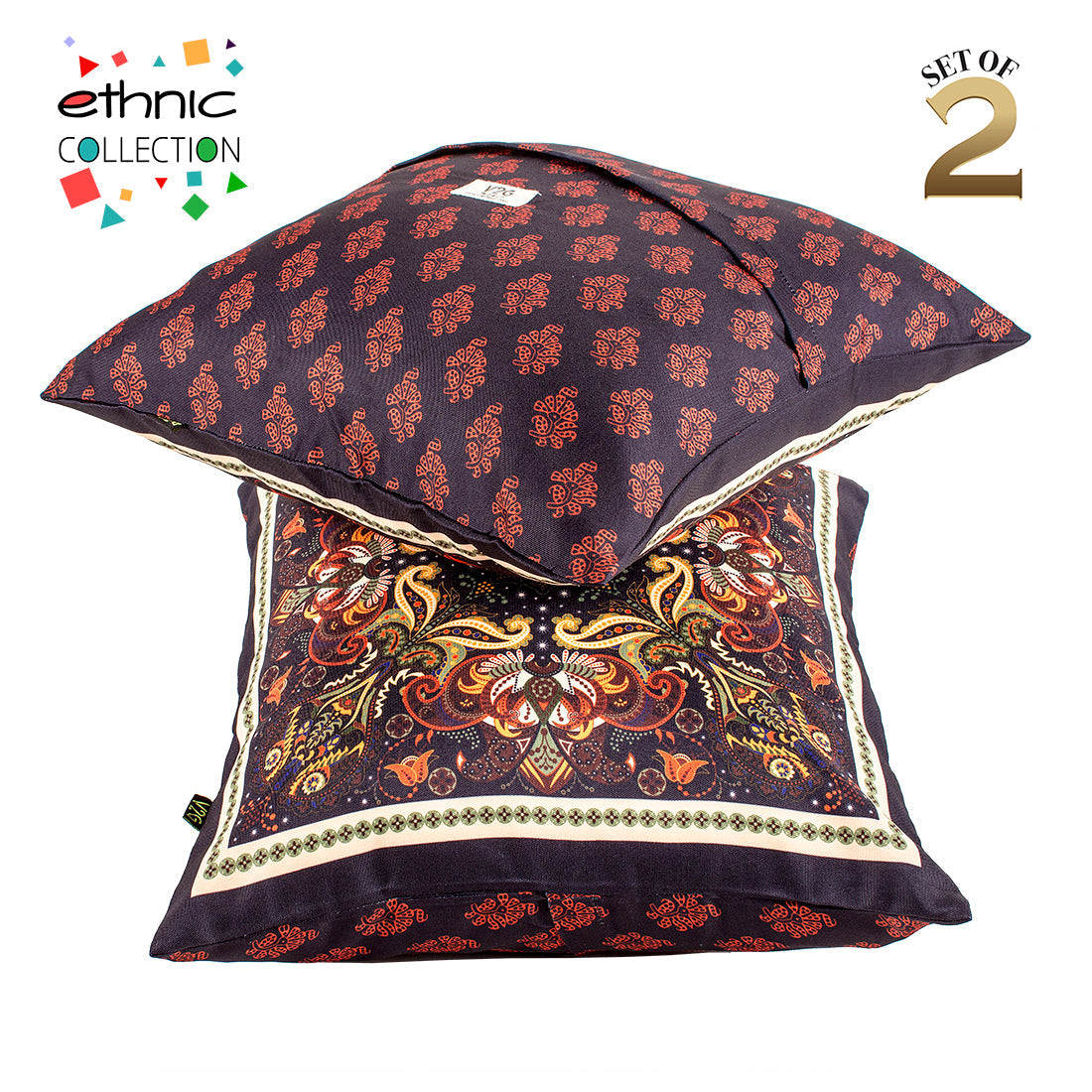 Cushion Cover-Ethnic Collection-63-Set of 2