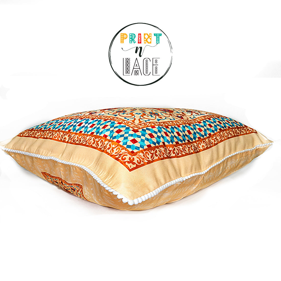 Print n Lace 021(beige n multi)
